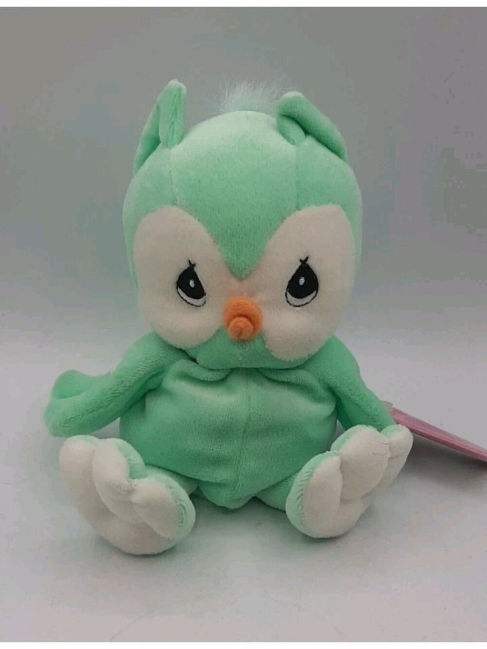 NEW Precious Moments Tender Tails Teal OWL 9" Bean Bag Plush Stuffed Animal Toy